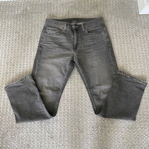 Levis 505 Regular Fit Jeans Mens 32 x 30 Gray
